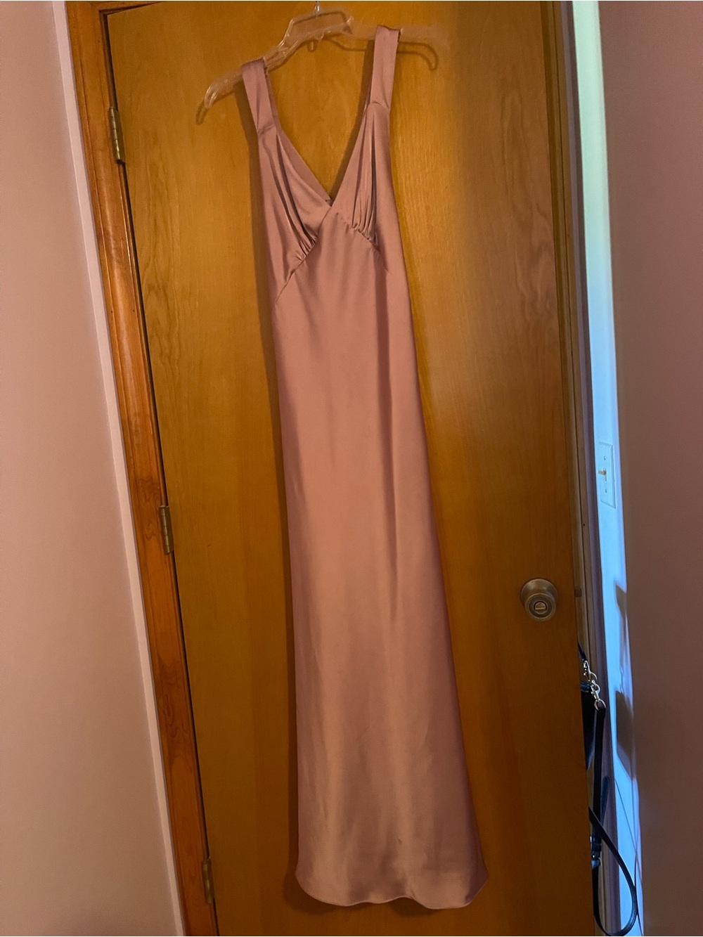 Birdy Grey Veronica Dress- Matte Satin English Rose- Hemmed for 5ft 3 height - Picture 3 of 10